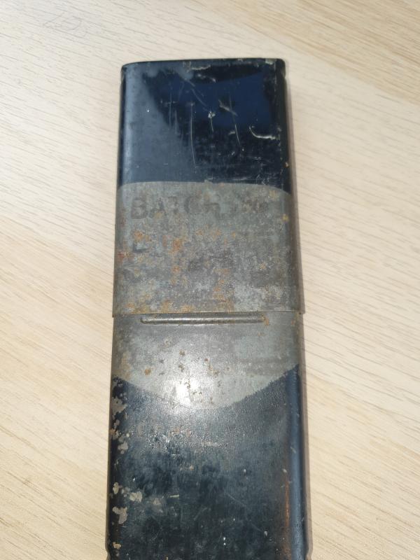 Time pencil tin British